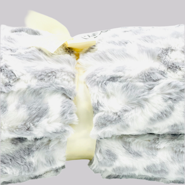 Shaw Grey Leopard Print Blanket