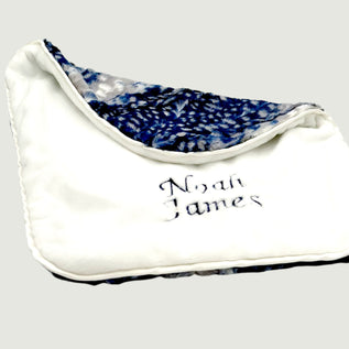 Noah Blue Leopard Baby Basket