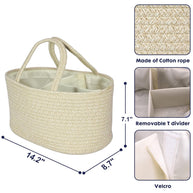 Noah Blue Leopard Baby Basket