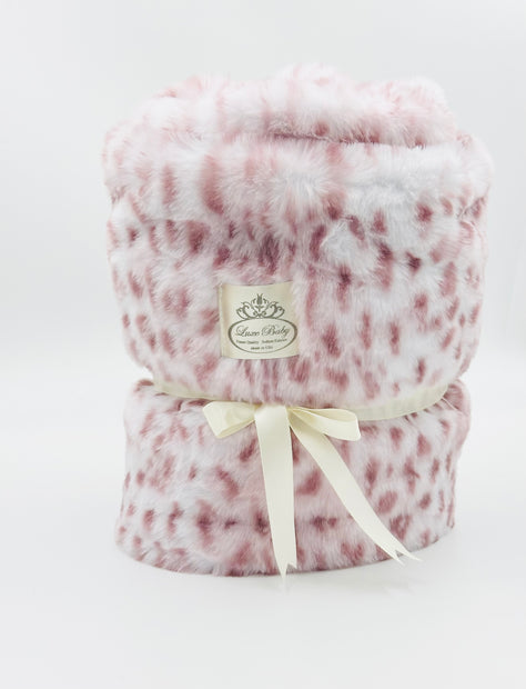 Emerson Mauve Pink Leopard Baby Basket