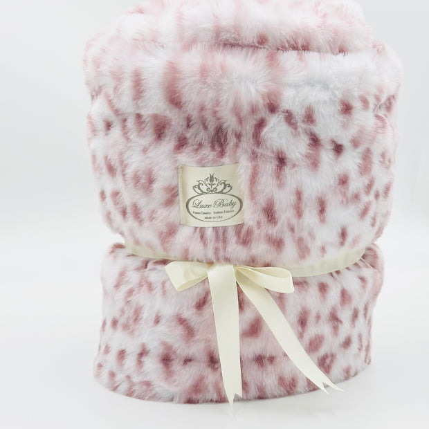 Emerson Mauve Pink Leopard Baby Basket