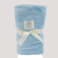 Angel Blue Velour Blanket