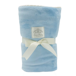 Angel Blue Velour Blanket