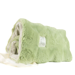 Luxe Baby Plush Sage Blanket - Baby Stroller Blanket - Newborn Baby Essentials & Baby Gifts - 29x36