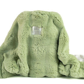 Luxe Baby Plush Sage Blanket - Baby Stroller Blanket - Newborn Baby Essentials & Baby Gifts - 29x36