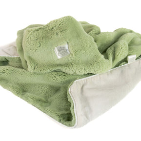 Luxe Baby Plush Sage Blanket - Baby Stroller Blanket - Newborn Baby Essentials & Baby Gifts - 29x36
