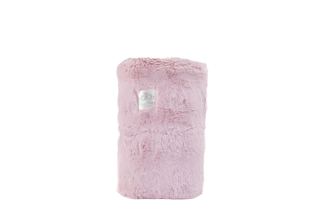 Luxe Baby Plus Mia Pink Blanket - Baby Stroller Blanket - Newborn Baby Essentials & Baby Gifts - 29x36