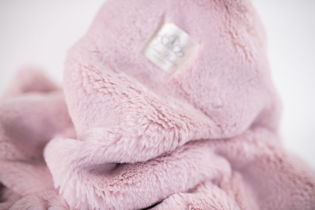 Luxe Baby Plus Mia Pink Blanket - Baby Stroller Blanket - Newborn Baby Essentials & Baby Gifts - 29x36