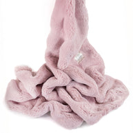 Luxe Baby Plus Mia Pink Blanket - Baby Stroller Blanket - Newborn Baby Essentials & Baby Gifts - 29x36