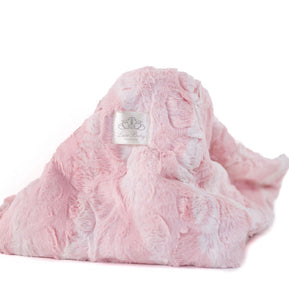 Luxe Baby Plus Mia Pink Blanket - Baby Stroller Blanket - Newborn Baby Essentials & Baby Gifts - 29x36