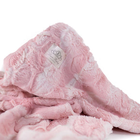 Luxe Baby Plus Mia Pink Blanket - Baby Stroller Blanket - Newborn Baby Essentials & Baby Gifts - 29x36