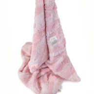 Luxe Baby Plus Mia Pink Blanket - Baby Stroller Blanket - Newborn Baby Essentials & Baby Gifts - 29x36