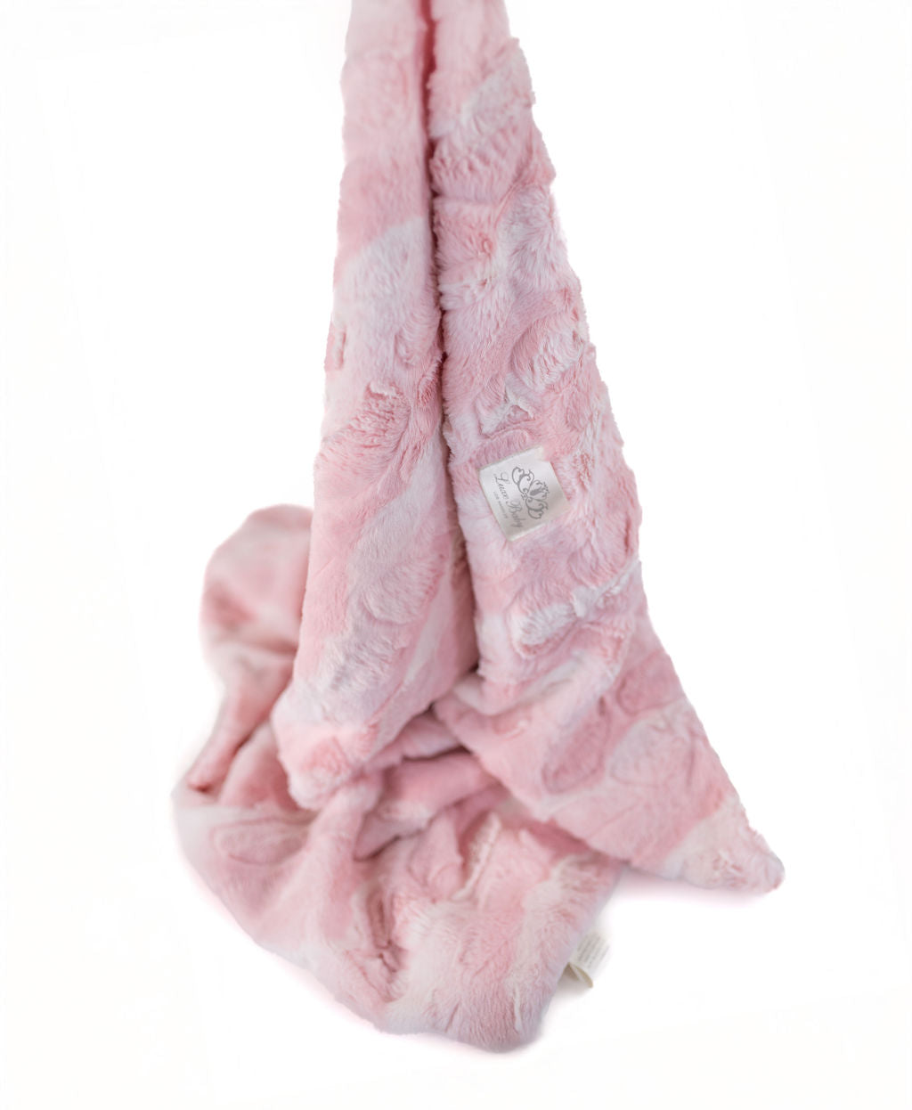 Luxe Baby Plus Mia Pink Blanket - Baby Stroller Blanket - Newborn Baby Essentials & Baby Gifts - 29x36