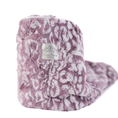 Cheetah Lilac Print Blanket for Babies – Satin Trimmed - 29x36