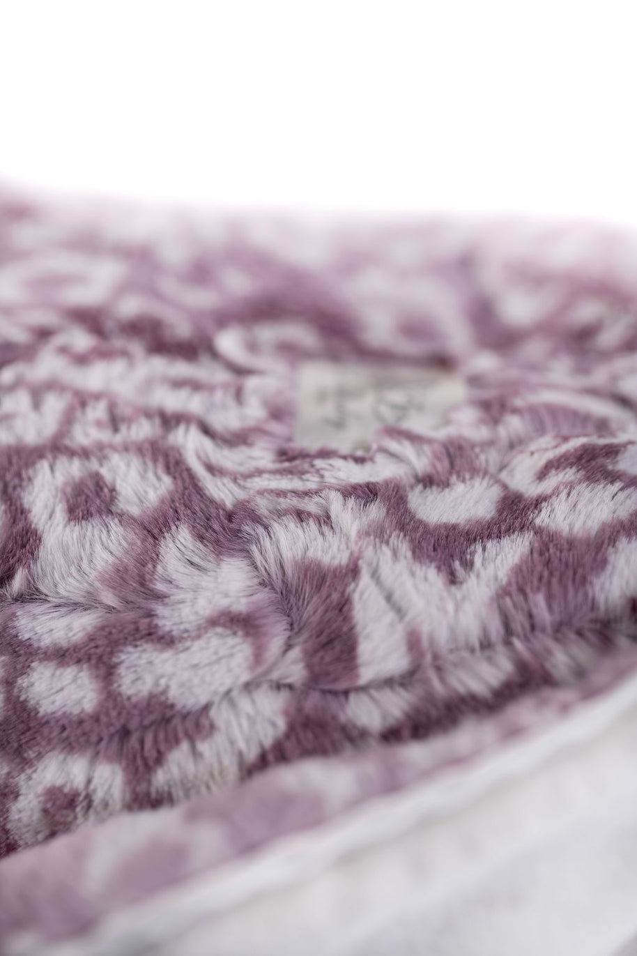 Cheetah Lilac Print Blanket for Babies – Satin Trimmed - 29x36"