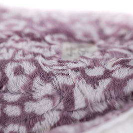Cheetah Lilac Print Blanket for Babies – Satin Trimmed - 29x36