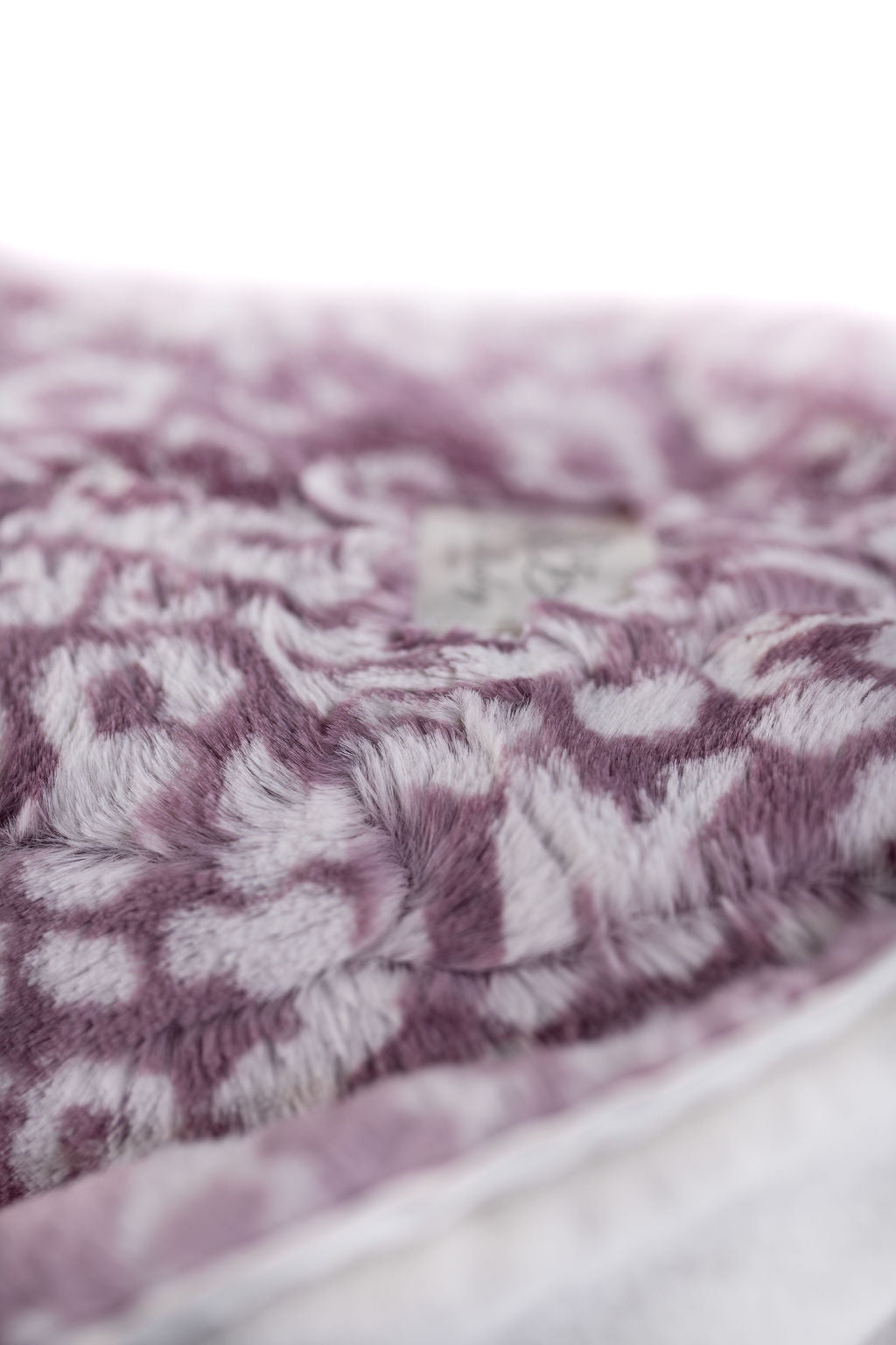 Cheetah Lilac Print Blanket for Babies – Satin Trimmed - 29x36