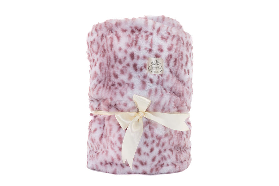 Luxe Baby Plush Leopard Blanket - Throw to Kind Size Blanket - Home Essentials & Corporate Gifts-Custom Made