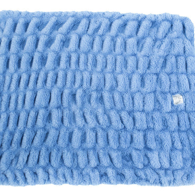 Ultra-Soft Heavenly Cloud Blanket for Babies – Sky Blue Velour Lined, Satin Trimmed - 29x36