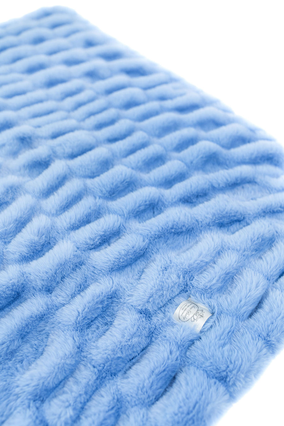 Ultra-Soft Heavenly Cloud Blanket for Babies – Sky Blue Velour Lined, Satin Trimmed - 29x36"