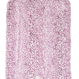 Cheetah Lilac Print Blanket for Babies – Satin Trimmed - 29x36