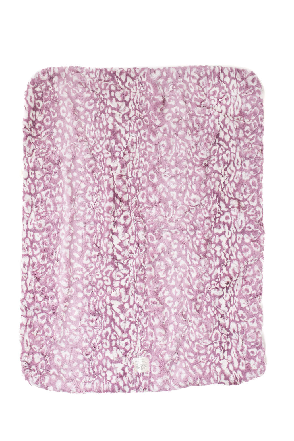 Cheetah Lilac Print Blanket for Babies – Satin Trimmed - 29x36