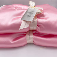 Satin Baby Blanket -Pink-Personalized