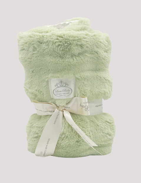 Liam Faux Fur Sage Blanket