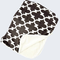 Parker geometric Grey & White Blanket