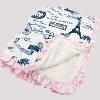 Emely in Paris Print Blanket
