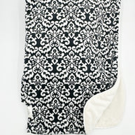 Parker Paisley Black & White Blanket