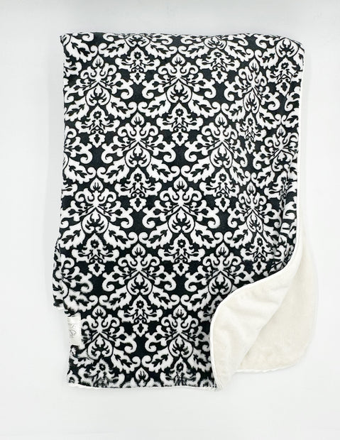 Parker Paisley Black & White Blanket