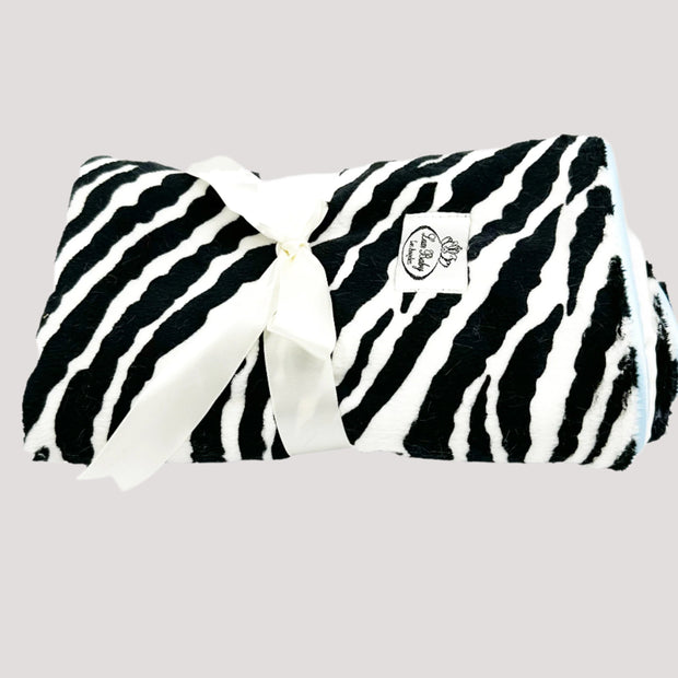Ash Zebra Black & white Blanket