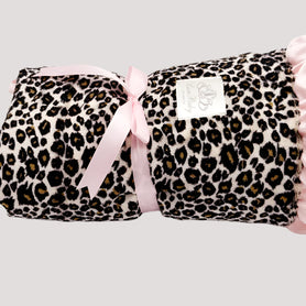 Emma Leopard Ruffled Blanket