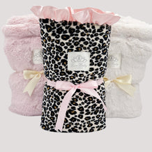 Emma Leopard Ruffled Blanket