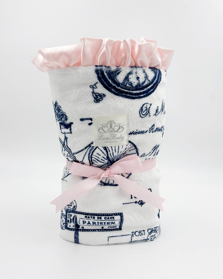 Emely in Paris Print Blanket