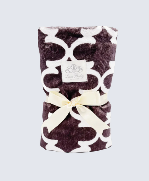 Parker geometric Grey & White Blanket
