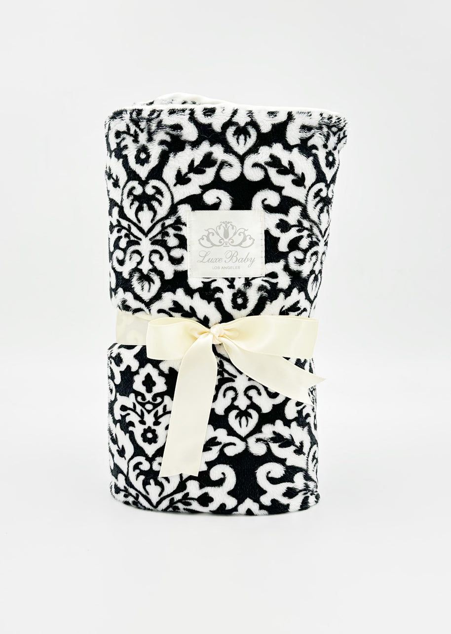 Parker Paisley Black & White Blanket