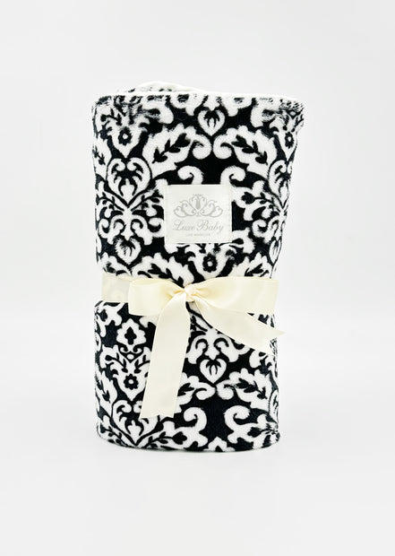 Parker Paisley Black & White Blanket