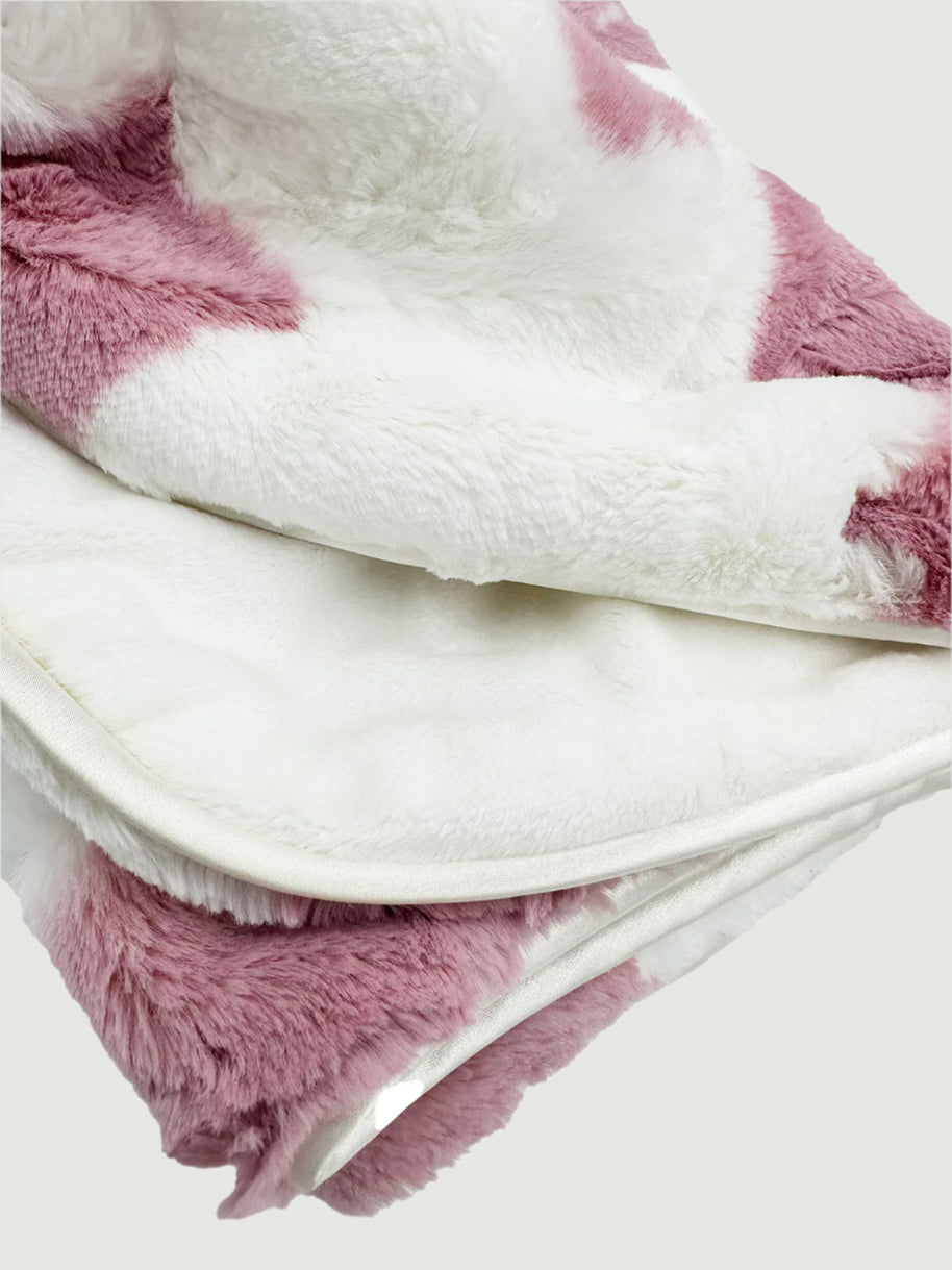 Calloway Pink Cow Print Blanket