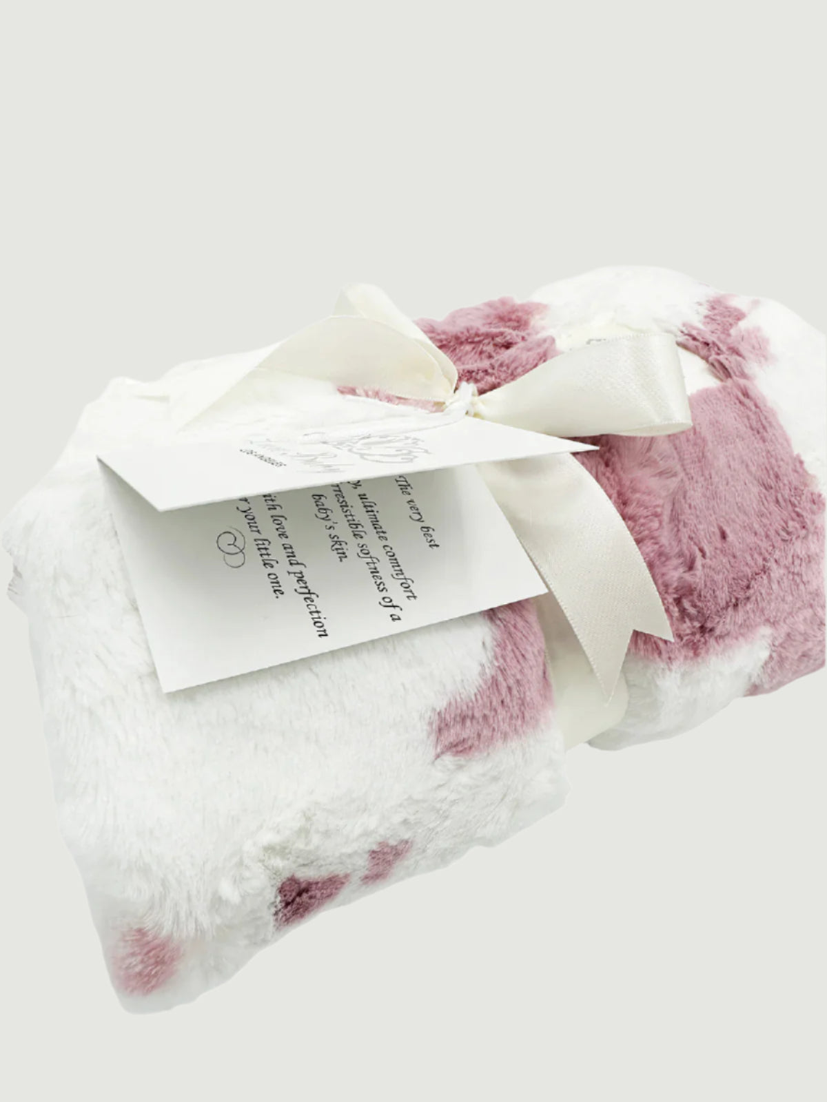 Calloway Pink Cow Print Blanket