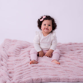 Noemi Plush Pink Blanket