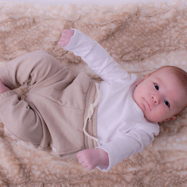 Soft Chettah Tan  Printed Velour  Blanket for Babies - Satin Trimmed - 29x36"