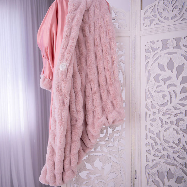 Noemi Plush Pink Blanket