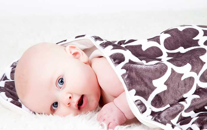 Parker geometric Grey & White Blanket
