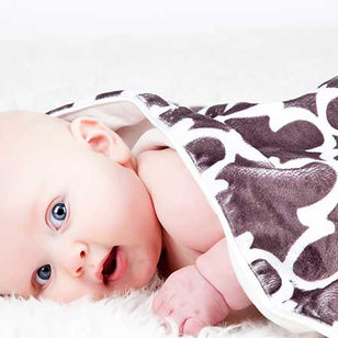 Parker geometric Grey & White Blanket
