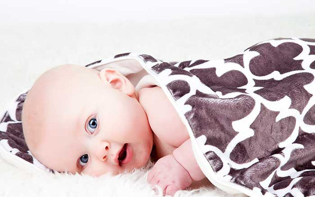 Parker geometric Grey & White Blanket