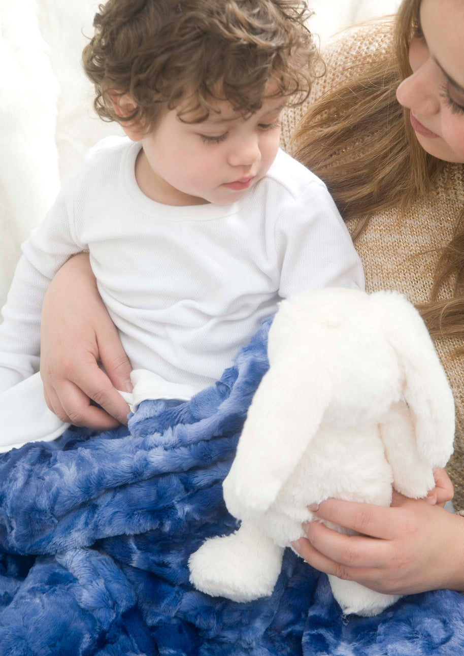 Luxe Baby Tye Dye Midnight Blue Blanket