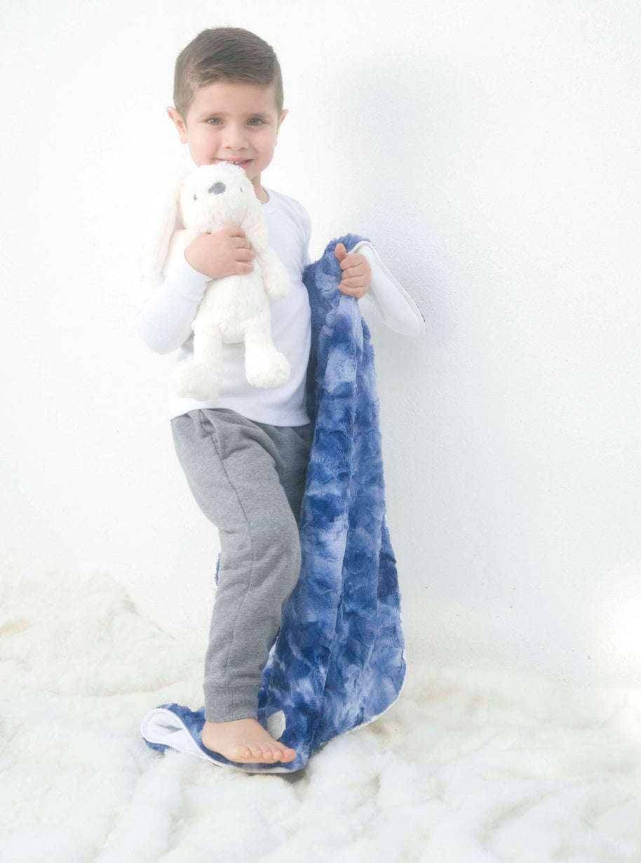 Luxe Baby Tye Dye Midnight Blue Blanket