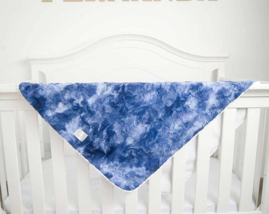 Luxe Baby Tye Dye Midnight Blue Blanket